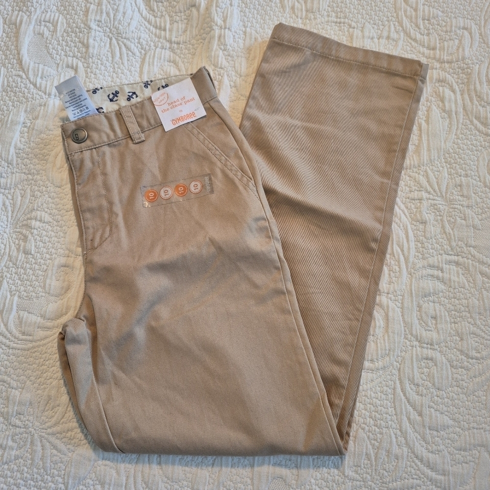 Gymboree boys size 10 adjustable waist khaki pants, 2014 NWT